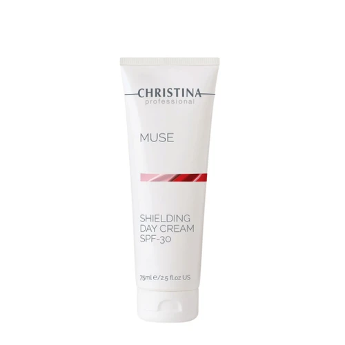 קרם יום Shielding Day Cream מסדרת מיוז של כריסטינה עם SPF 30 להגנה מנזקי הסביבה ונוגדי חמצון 75 מ