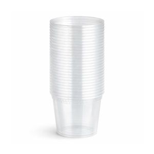 מארז 20 גביעי פלסטיק+ מכסה 500 מ"ל