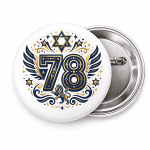 סיכת כפתור עגולה עצמאות 78
