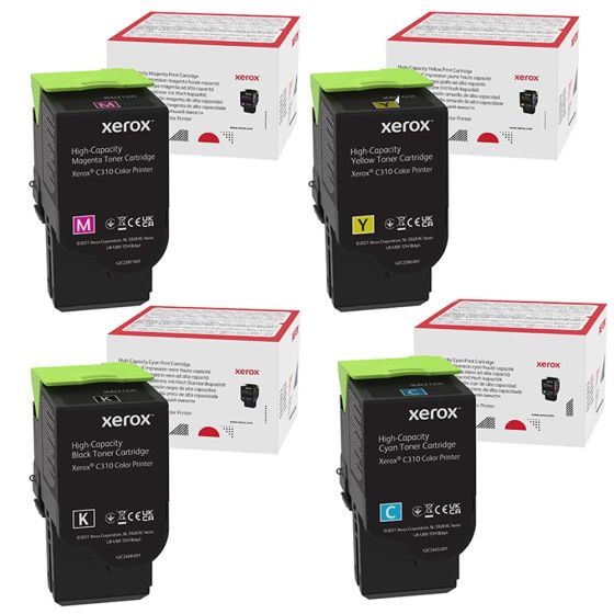 סט טונרים מקוריים שלם Xerox C315 / C310