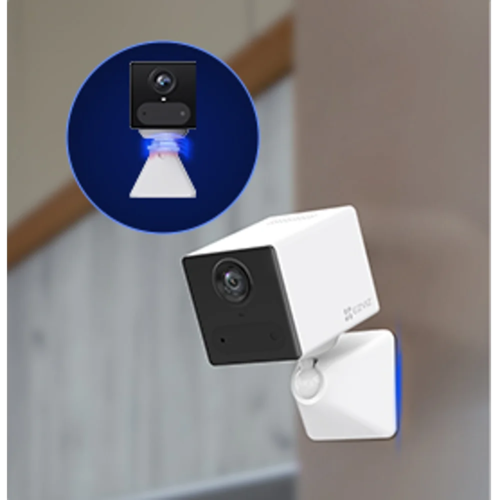 מצלמת 4G מיני לבנה + סוללת גיבוי CB2 3MP מבית EZVIZ