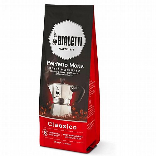 קפה טחון למקינטה 250 גרם ביאלטי BIALETTI PERFETTO MOKA CLASSICO
