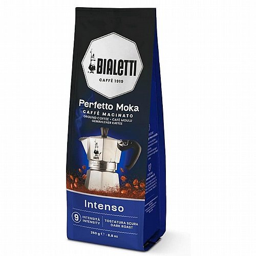 קפה טחון למקינטה 250 גרם ביאלטי BIALETTI PERFETTO MOKA INTENSO