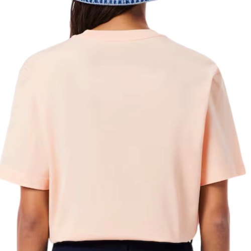 חולצה LACOSTE מידות XS-XL לנשים בגוון אפרסק