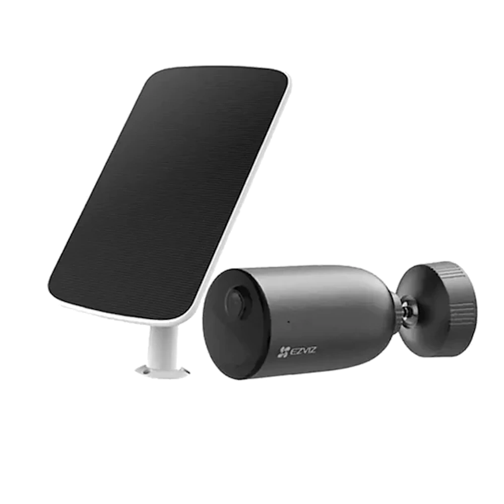 מצלמת אבטחה חיצונית EB3 4G ופאנל סולרי מבית EZVIZ