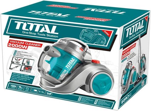 שואב אבק ציקלון 2000W TOTAL מצויד במסנן HEPA