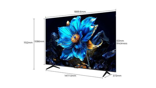 טלוויזיה חכמה 85 אינץ' TCL 4K QLED Google TV 85P7K