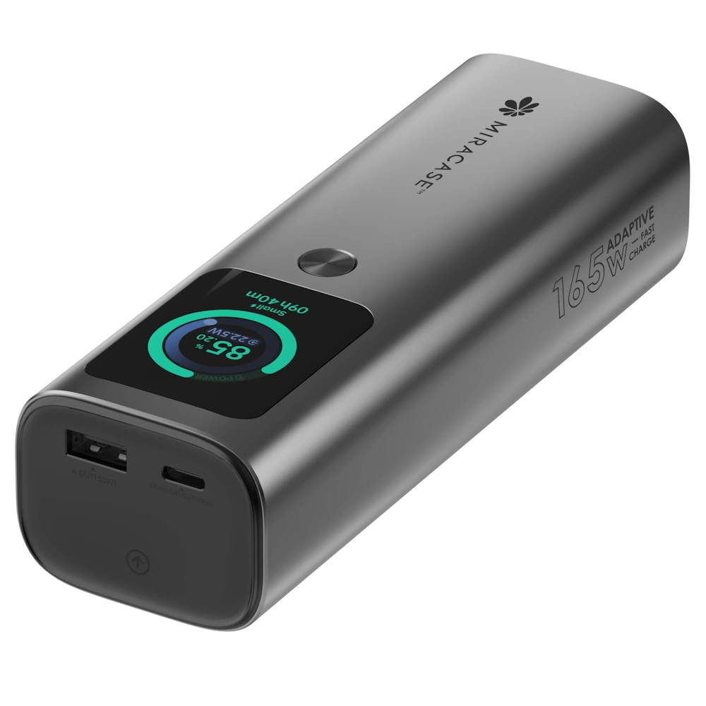 סוללת גיבוי Miracase MPB20RC165W – טעינה חכמה עם מסך מידע וממשק מתקדם