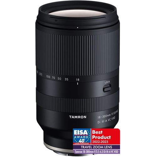 עדשה טמרון Tamron for Sony E 18-300mm Di III-A VC VXD - יבואן רשמי