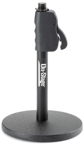 זוית נוספת on stage ds7200qrb quick release desktop mic stand