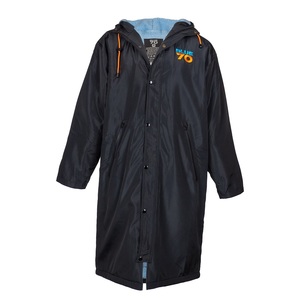 מעיל שחיינים פרקא BLUE70 PERFECT PARKA שחור-כתום המעיל הטרמי מחמם נגד רוח ומים ברמה הגבוהה ביותר