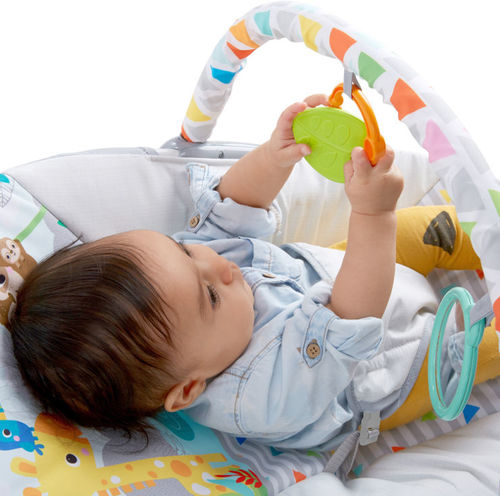 טרמפולינה רוטטת צחק וצפה בספארי ברייט סטארט bright starts מגיל לידה ועד משקל 9 ק