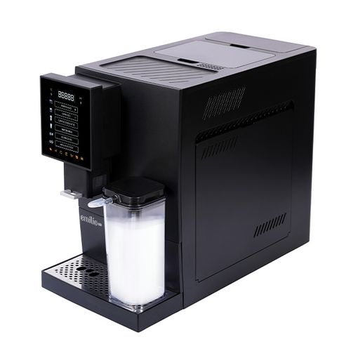 מכונת קפה אוטומטית Emilio Mini Milk בצבע שחור עם מיכל חלב