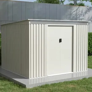 מחסן מתכת סקיילייט שמנת דגם Sky D SUPER GARDEN מידה 2.61X2.41
