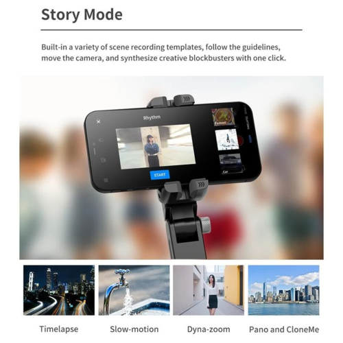 חוצבת מוט סלפי לסמארטפונים Q18 Single-Axis Gimbal Selfie Stick Tripod Stand