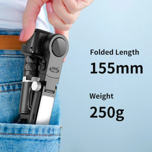 חוצבת מוט סלפי לסמארטפונים Q18 Single-Axis Gimbal Selfie Stick Tripod Stand