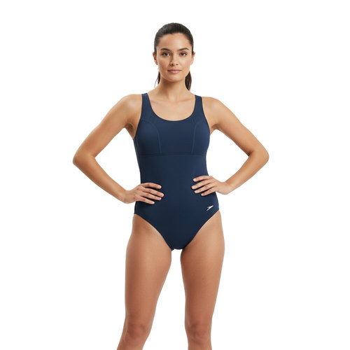 בגד ים שלם לנשים -  Contour Clipback One Piece NAVY