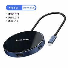 מפצל Cabletime 5-in-1 Mirror Hub USB-C