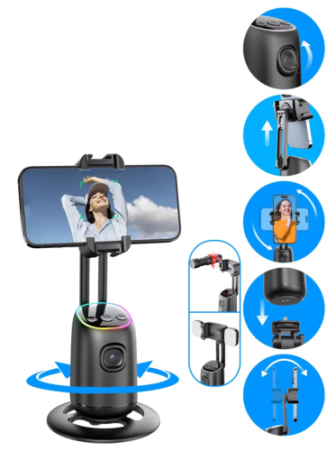 חוצבת מוט סלפי לסמארטפונים Selfie Stabilizer P05 AI 360° 