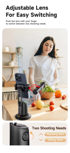 חוצבת מוט סלפי לסמארטפונים Selfie Stabilizer P05 AI 360° 