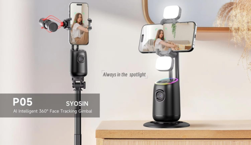 חוצבת מוט סלפי לסמארטפונים Selfie Stabilizer P05 AI 360° 