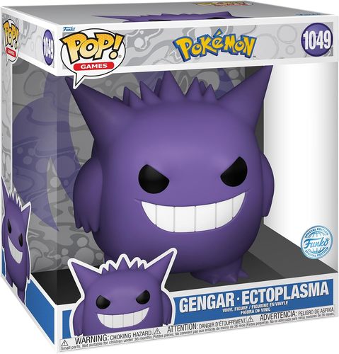 בובת פופ משחקים גדולה: פוקימון – גנגאר - Funko POP! JUMBO Games: Pokemon – Gengar #1049