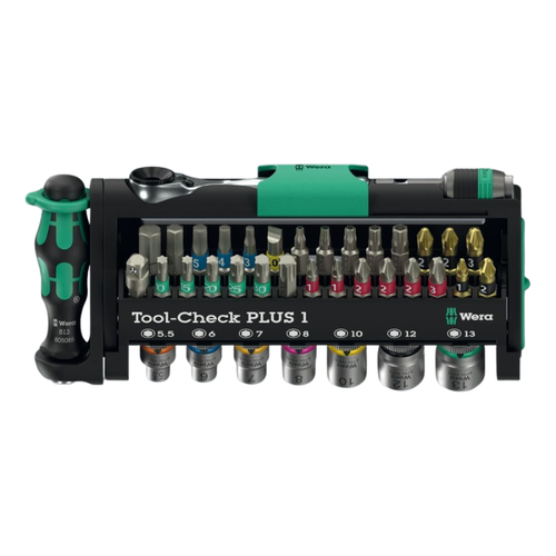 סט בוקסות וביטים 1/4 39 חלקים Tool-Check PLUS מבית WERA