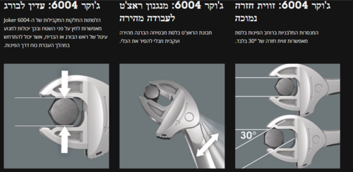 סט מפתחות - 6004 ג'וקר 4 סטים 1 סט מפתחות קביעת מפתחות עצמית WERA
