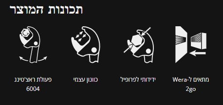 סט מפתחות - 6004 ג'וקר 4 סטים 1 סט מפתחות קביעת מפתחות עצמית WERA