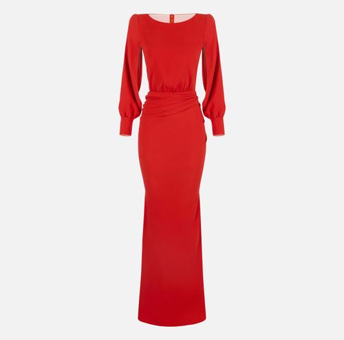 Red Carpet dress in lightweight crêpe fabric