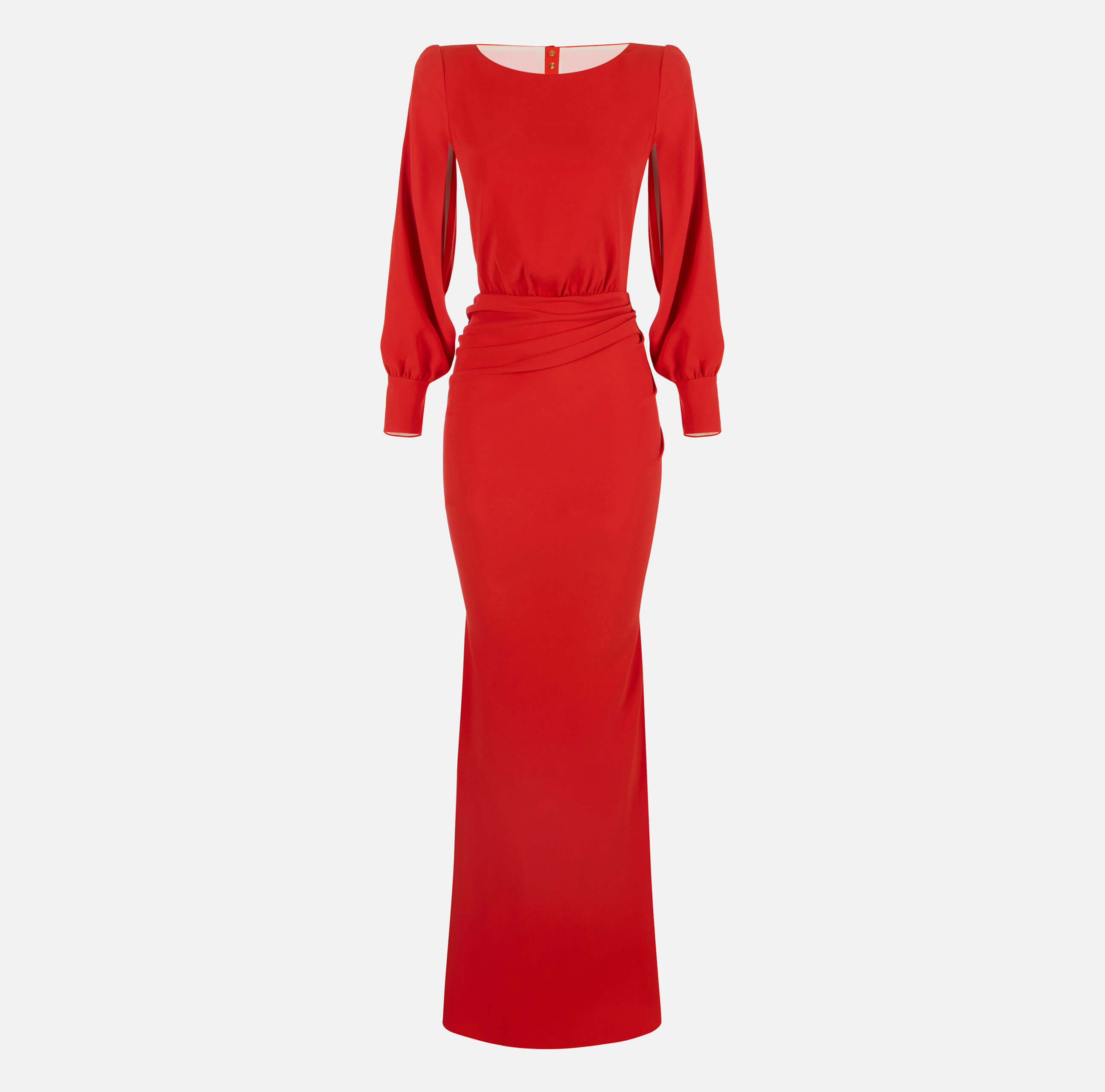 Red Carpet dress in lightweight crêpe fabric