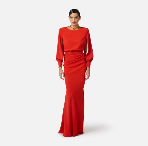 Red Carpet dress in lightweight crêpe fabric