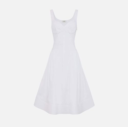 Stretch cotton dress