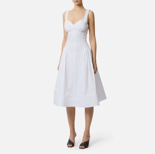 Stretch cotton dress