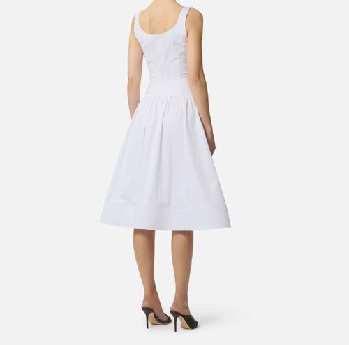 Stretch cotton dress