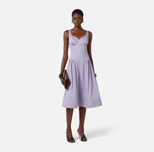 Stretch cotton dress