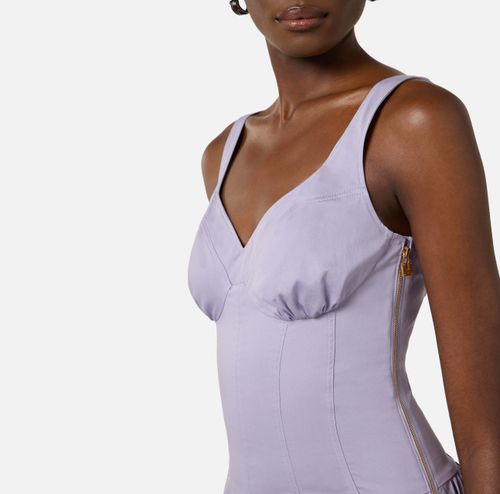 Stretch cotton dress