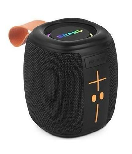 רמקול BT שחור 5W רצועה כתומה