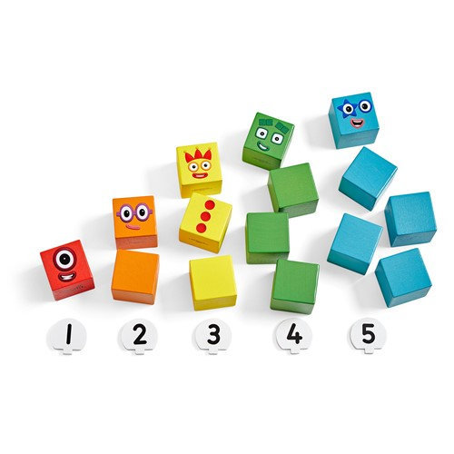 קוביות עץ נאמברבלוקס 1 עד 5 (21 חלקים)