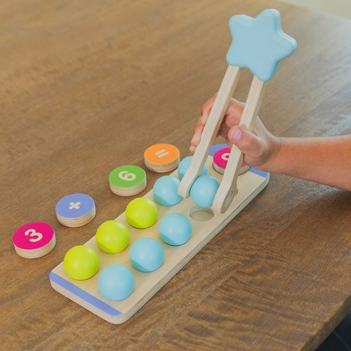 ערכת עץ לספירה והתאמה – פיתוח תחושת מספר ומוטוריקה (53 חלקים)