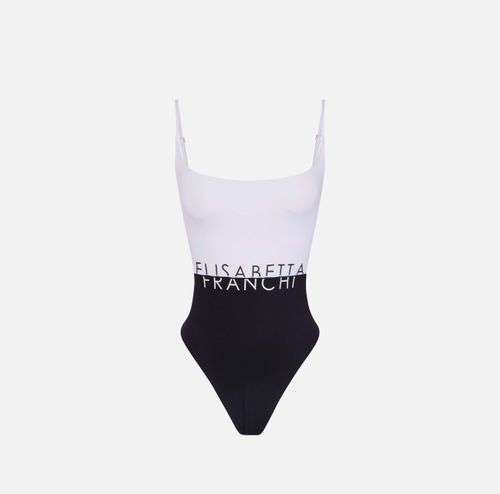 Lycra swimsuit with logo