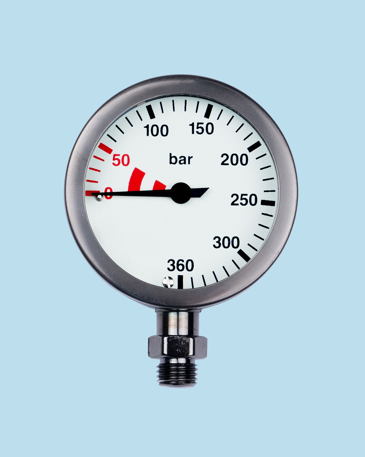 מד לחץ גדול ללא צינור וכיסוי