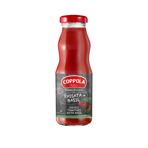 COPPPLA.עגבניות מרוסקות מסוננות עם ביזליקום(680 גרם)
