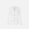 Cotton gabardine jacket with cargo pockets