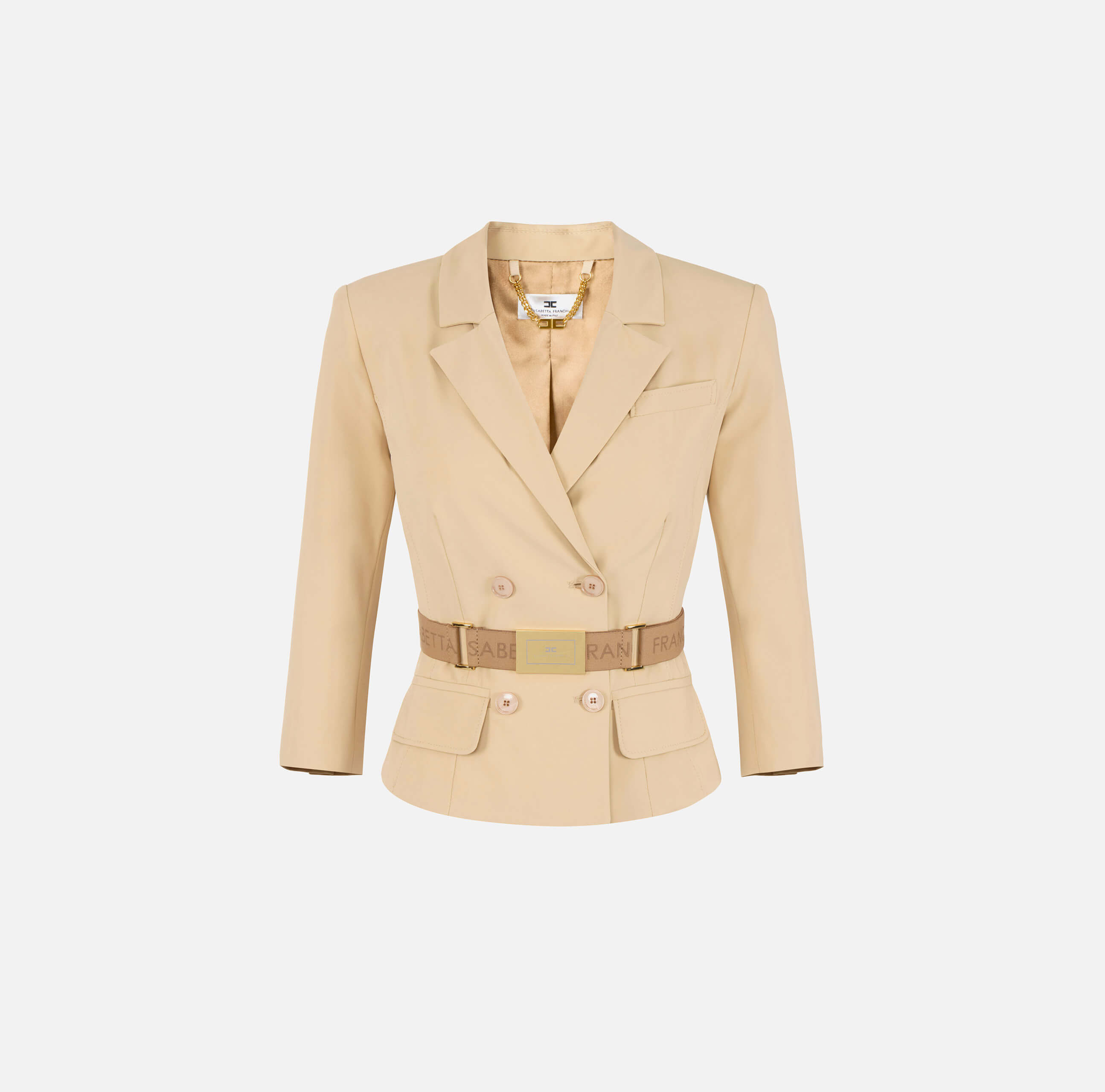 Technical bi-elastic fabric jacket