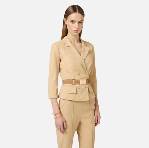 Technical bi-elastic fabric jacket