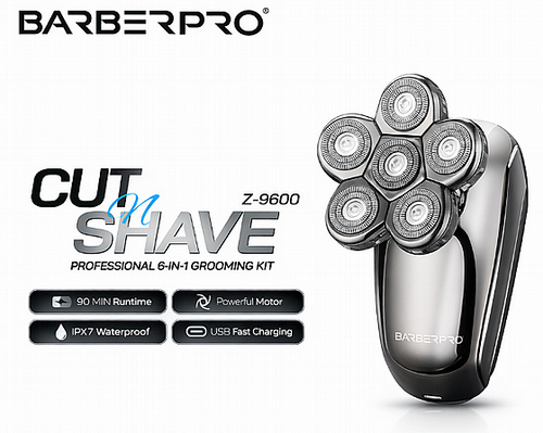 מכונת גילוח BarberPRO 6IN1 Cut N Shave Z-9600 ברבר פרו