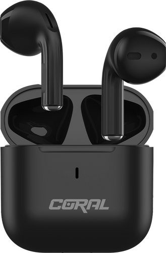 אוזניות אלחוטיות CORAL SLIM TWS - צבע שחור