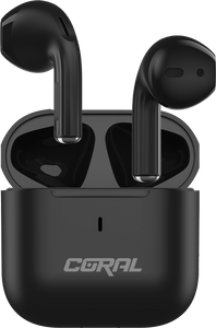 אוזניות אלחוטיות CORAL SLIM TWS - צבע שחור