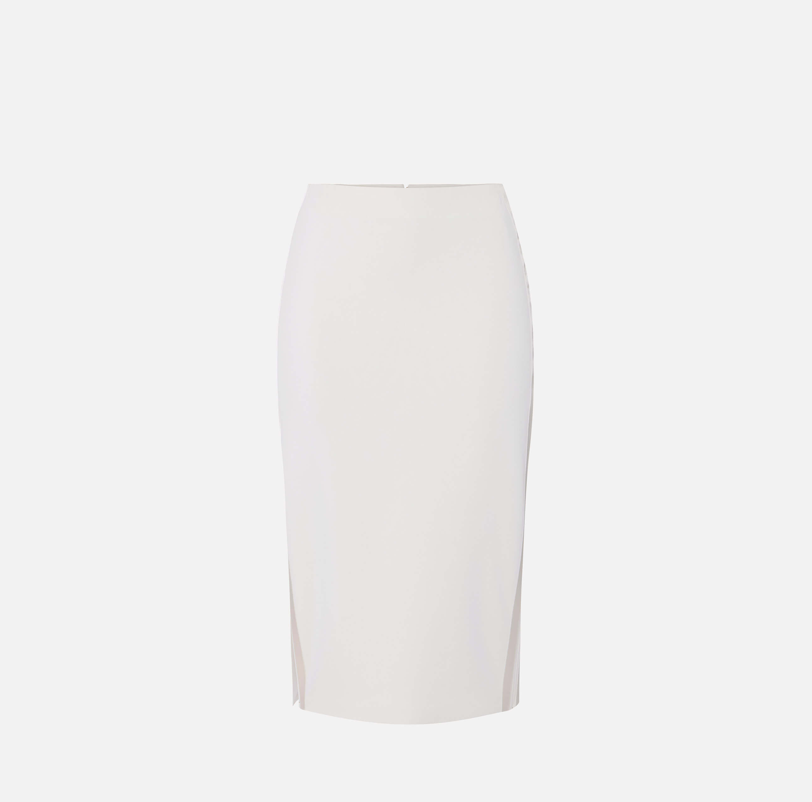Lightweight crêpe skirt with satin bands